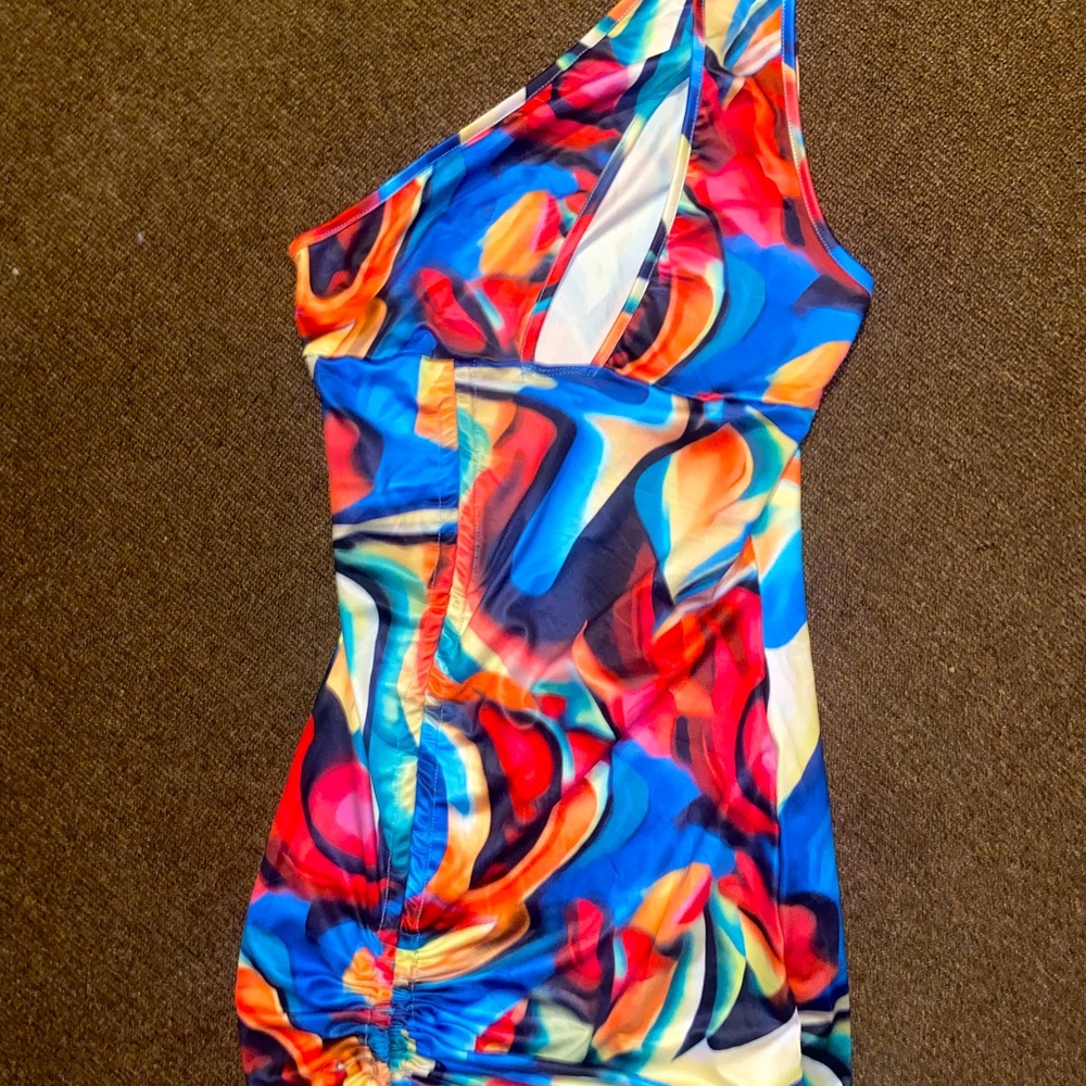 One Shoulder Mini Dress